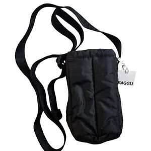 Baggu Puffy Water Bottle Sling - Black New